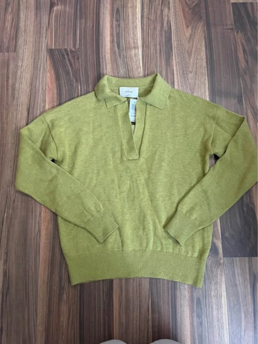 Wilfred green cozy Clara sweater - wool and cotton blend size XXS